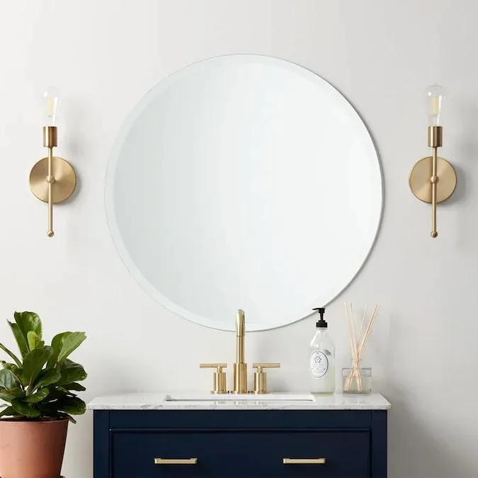 3mm 4mm 5mm Round bathroom mirror
