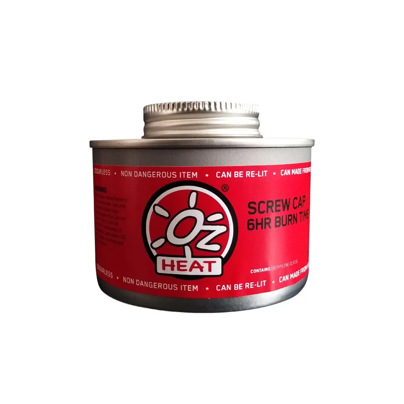 Liquid wick food warmer chafing dish fuel