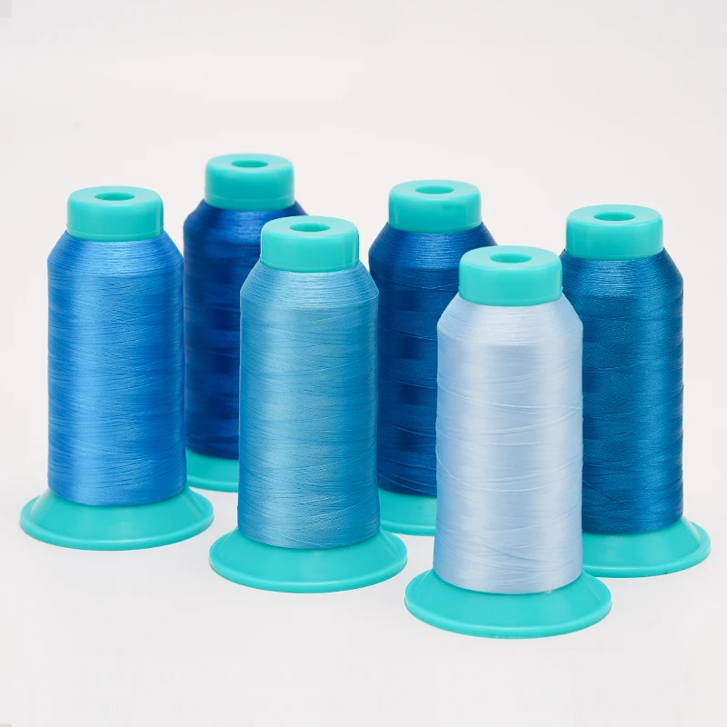 75D/2  100% polyester filament yarn  embroidery for LOGO brand