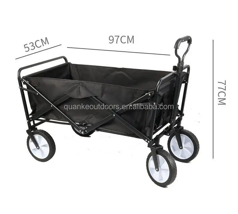 Heavy Duty Picnic Outdoor Folding Utility Cart Wagon Outdoor Camping Easy Folding Car Camping cart