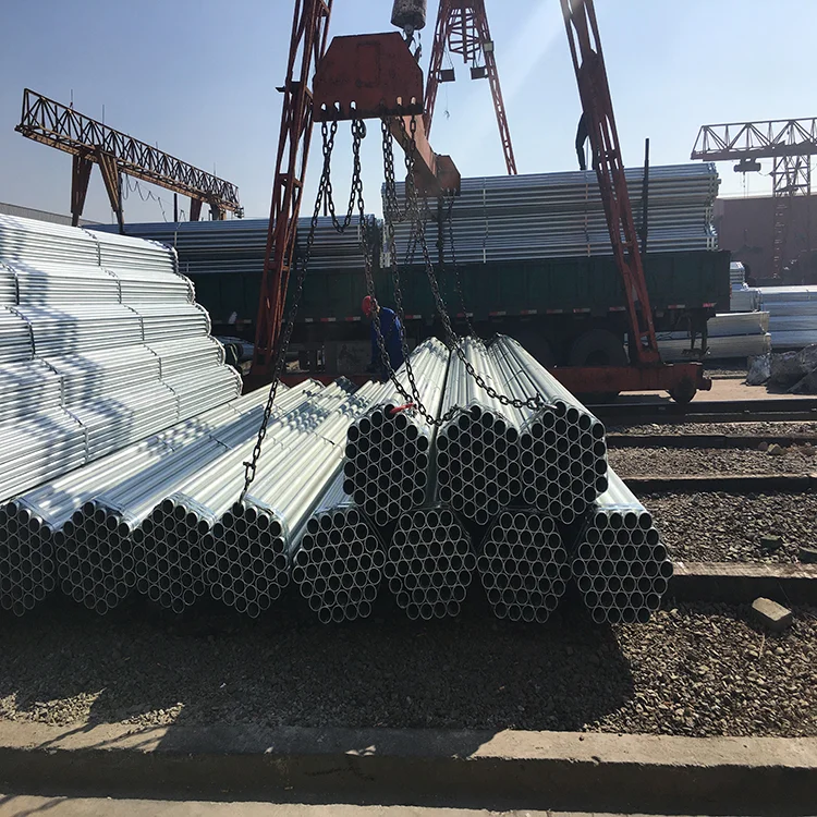 SAE 1008 1010 1020 Hot Dip Galvanized Round Steel Pipe / GI Pipe Pre Galvanized Steel Pipe