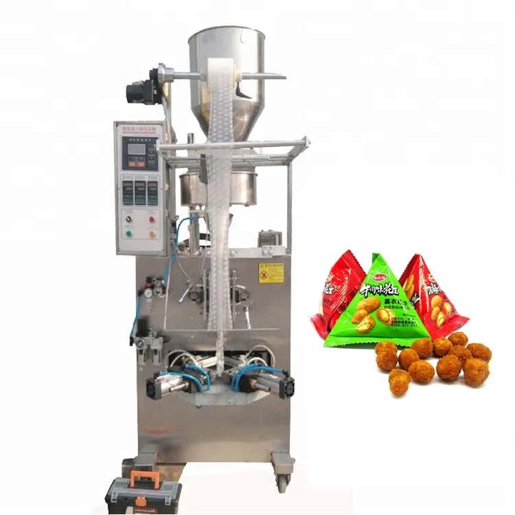 JB-150S food manufacturer Automatic chocolate beans nuts Packing machine for Triangle Bags