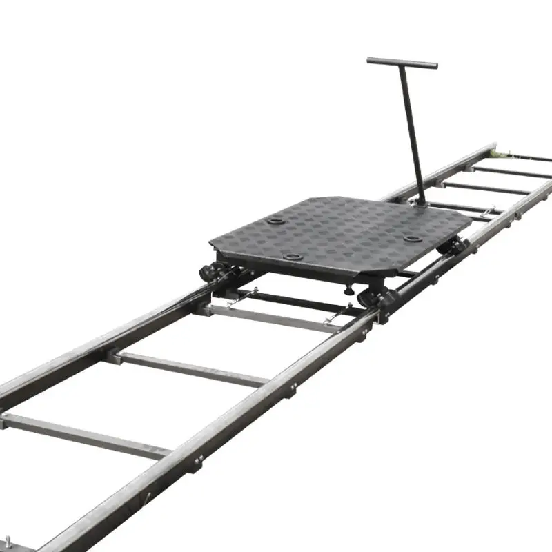 Hot Sale 16 Wheels Stainless Steel Heavy Manual Track Dolly For Camera Shooting