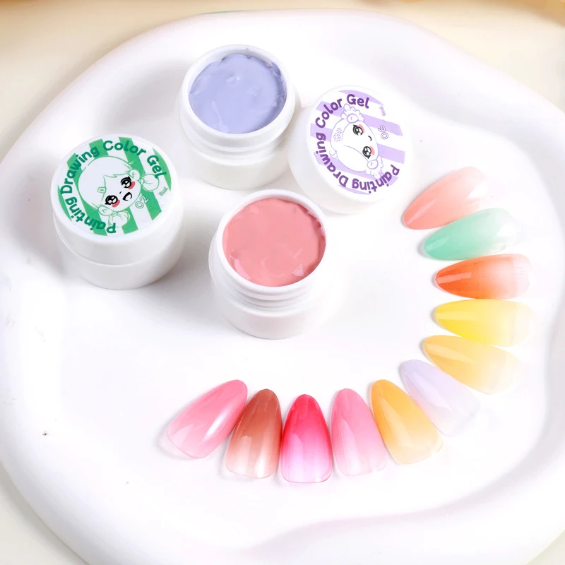 20 colors Professional Nail Paint Color Gel Polish For Nail Art Liner Painting Gel Manicure Nail Gel