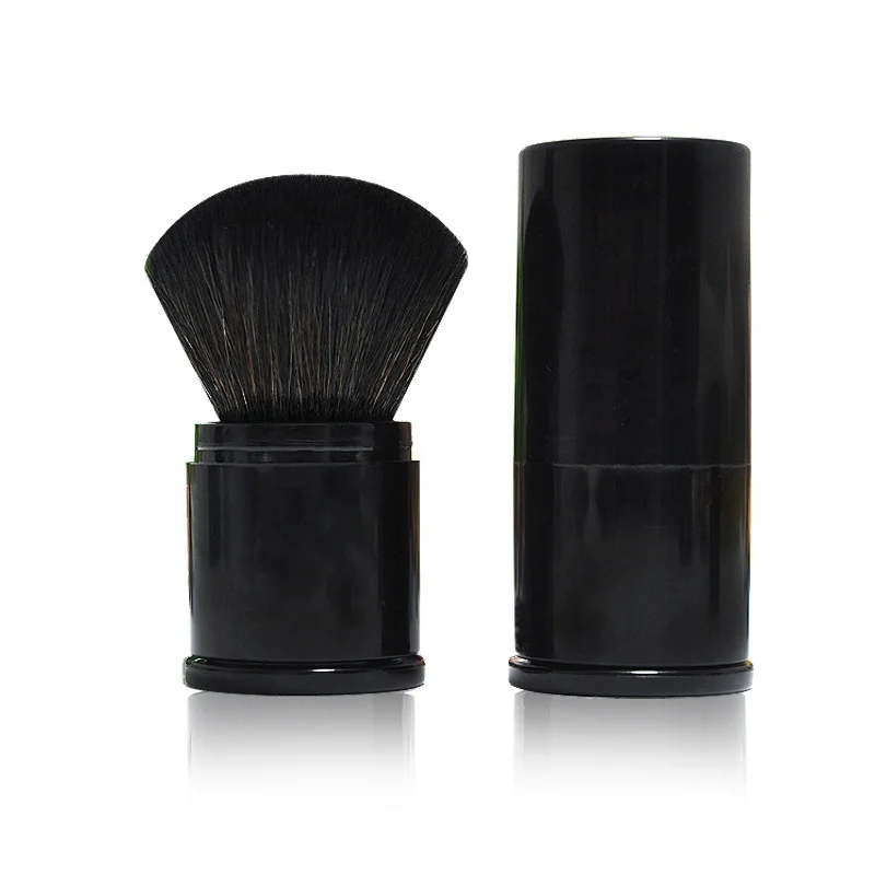 New single portable black powder brush retractable blush brush makeup brush multifunctional beauty makeup tool