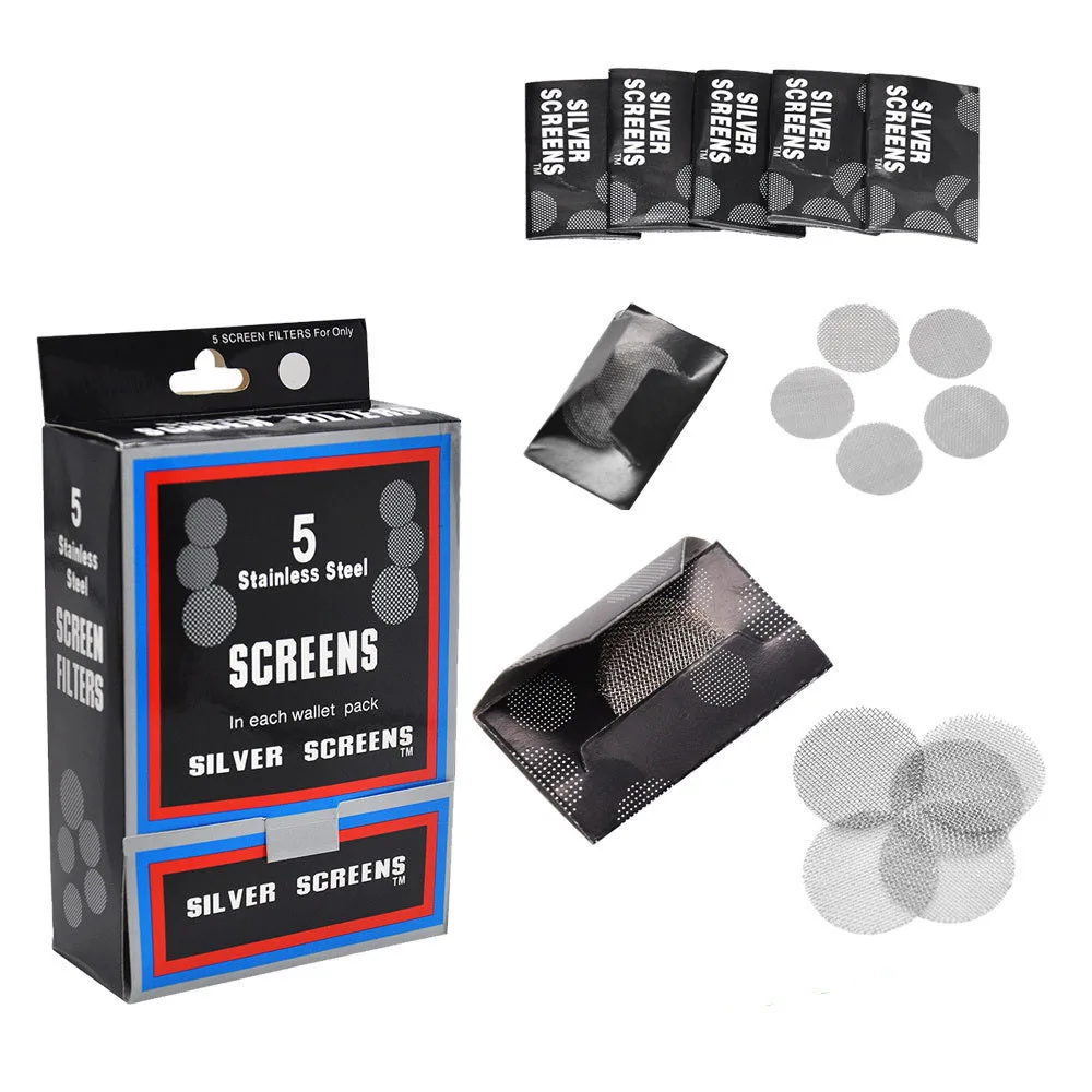 Прямо поставка с завода Qianxun металлические экраны для курительных трубок серебристого цвета из нержавеющей стали