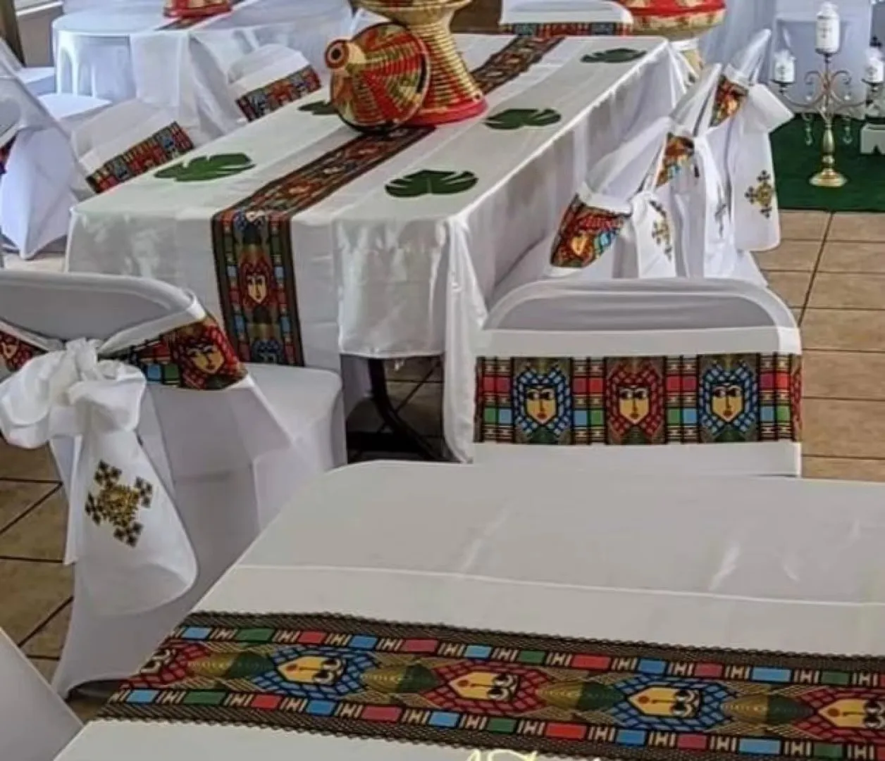 Эгоопия Габеша на заказ стол направляющий стул пояса для свадебных и Праздничных Украшений