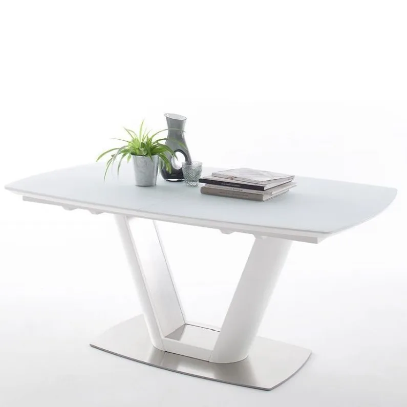 Европейский современный дизайн высокоглянцевый складной обеденный стол деревянные выдвижные обеденные столы на заказ