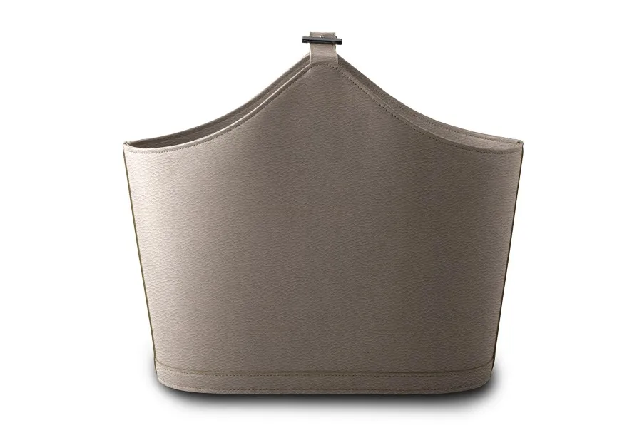 Luxury Custom Home Decoration Pu Magazine File Holder Nordic Newspaper Magazine Organizer Faux Leather Magazine Storage Basket