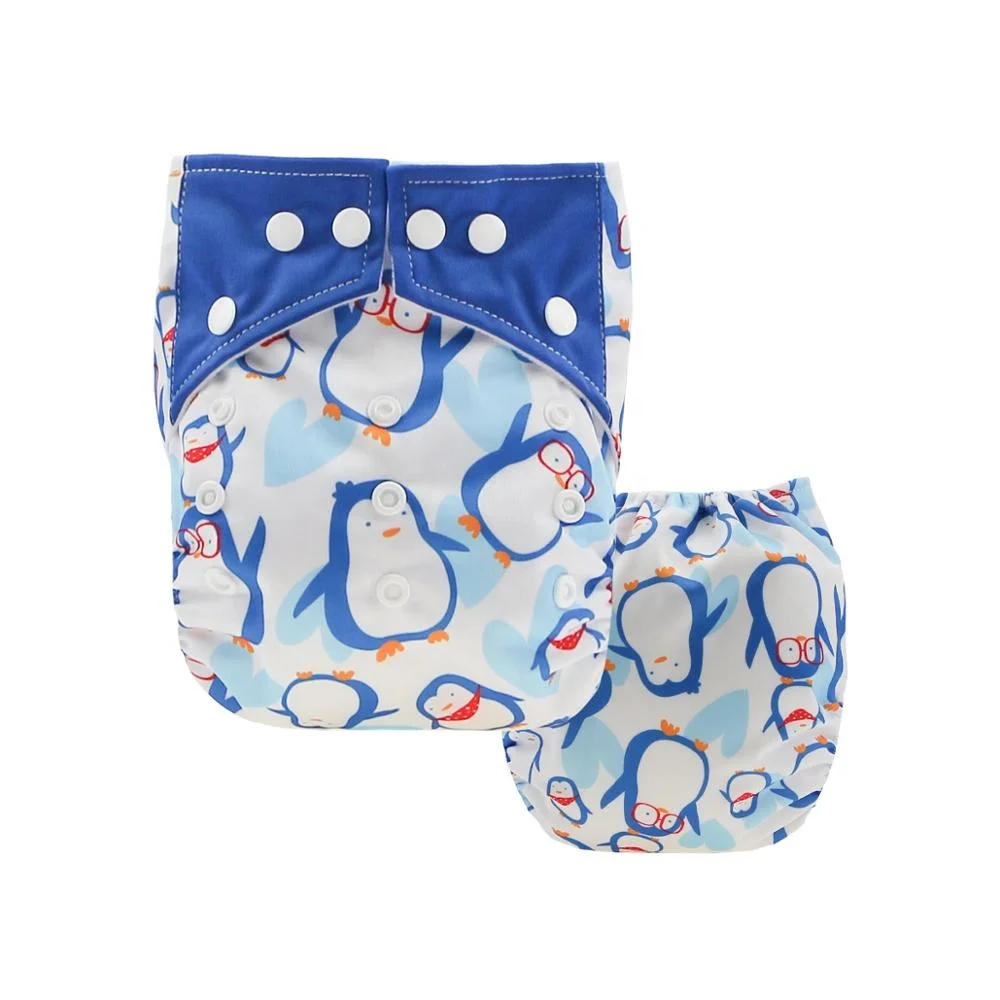 Carton Reusable Nappy Cover for Newborn , Baby Cloth Diaper Cover