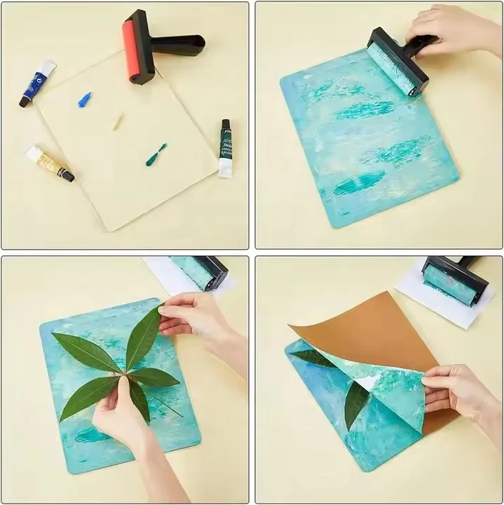 Arts Gel Printing Plate Clear Gel Printmaking Tool Monoprinting Supplies Reusable Print Plate gel Printmaking Plate for Crafts