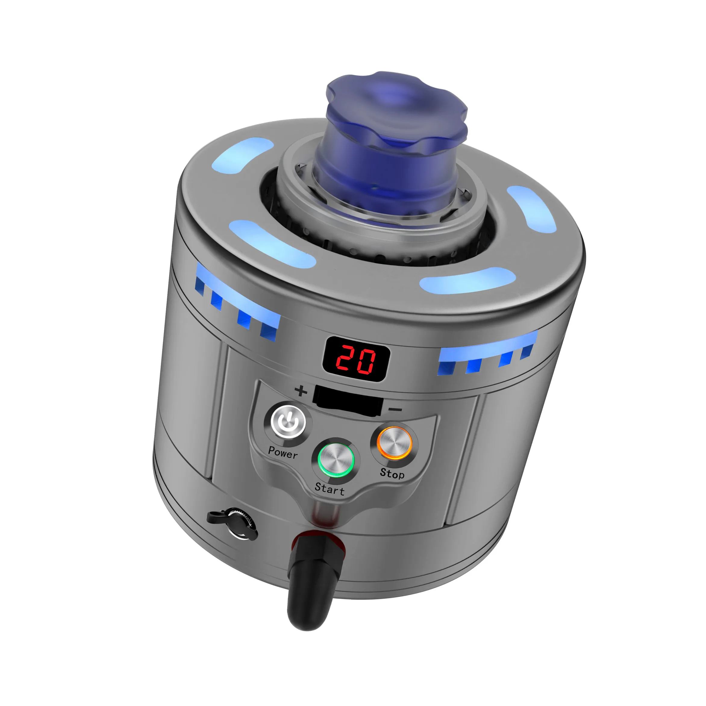 commercial small food grade bar cup chiller black automatic granular spray dry ice maker CO2