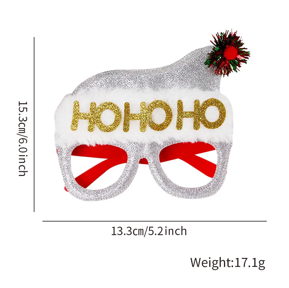 YiYuan Newest Christmas Eyewear Cartoon Eyeglass Frames for Children Adults Party Festival Decorations Fancy Glasses Wholesale