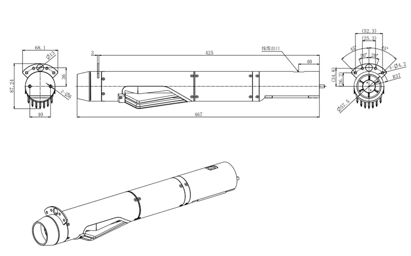 TOPMOTOR  2022 New Design DIY PA58 Underwater Thruster Water Jet Pump Drive For Hydrofoil Efoil Electric Surfboard