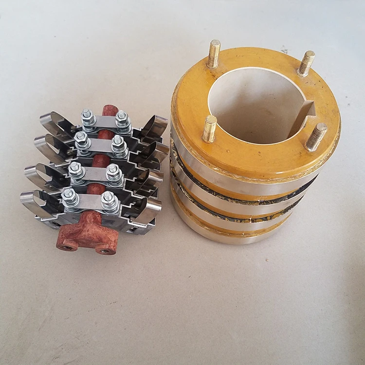 Electrical Connector Carbon Brushes 4 Ring Slip Ring rotary electrical interface
