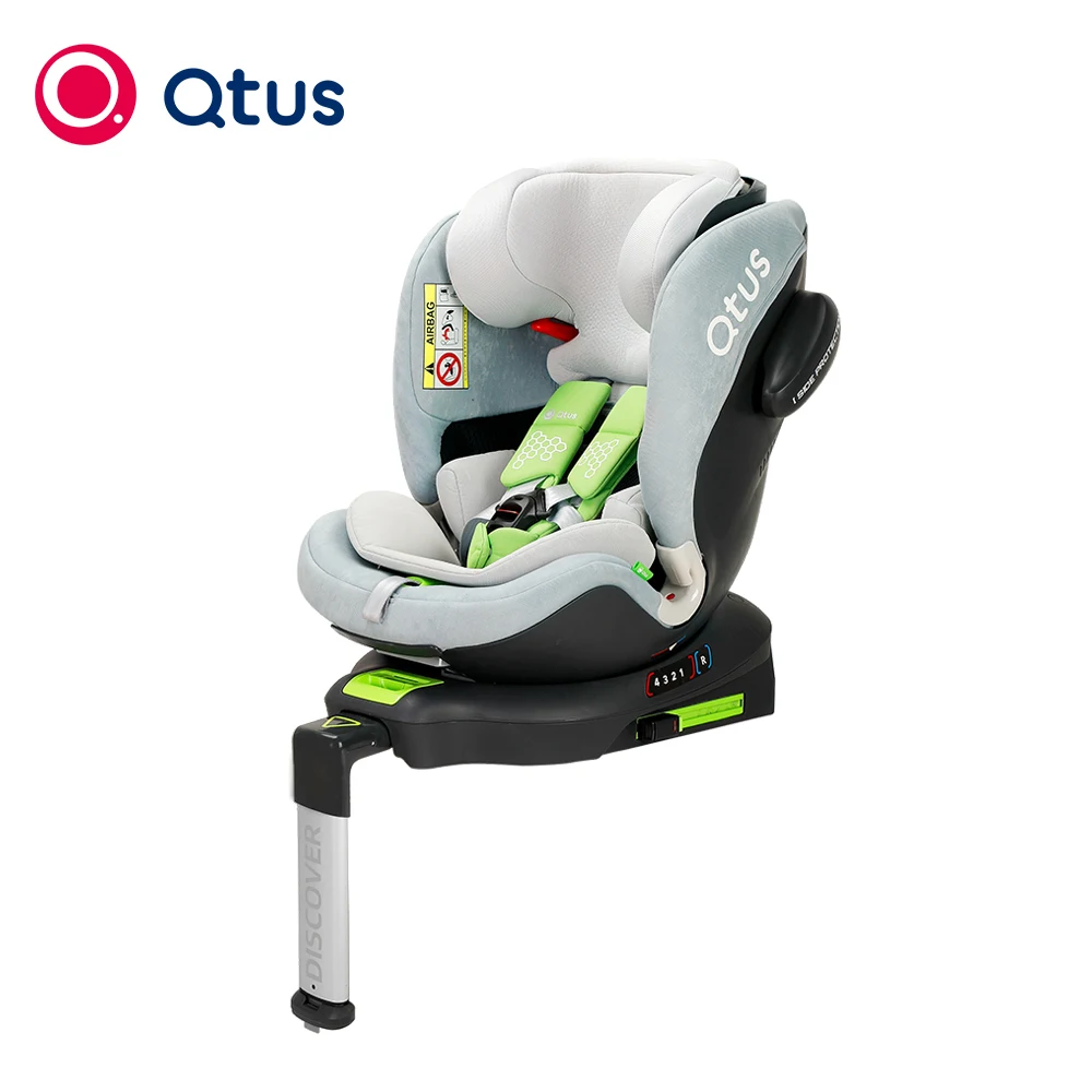 Детское безопасное автокресло Qtus S3 POROS Isofix все группы, от новорожденных до 12 лет, максимальный вес 36 кг Утверждено ECE R129 (1600375302782)
