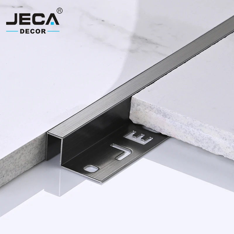 Foshan JECA Tile Trim Metal Profile Stainless Steel Edge Curved Corner