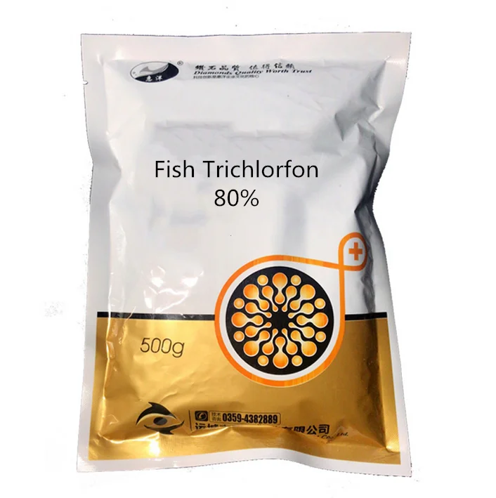 
Aquaculture Insecticide Fish Veterinary Drug Kill Argulus Sinergasilus Trichlorfon 80% Purified Trichlorphon Powder 