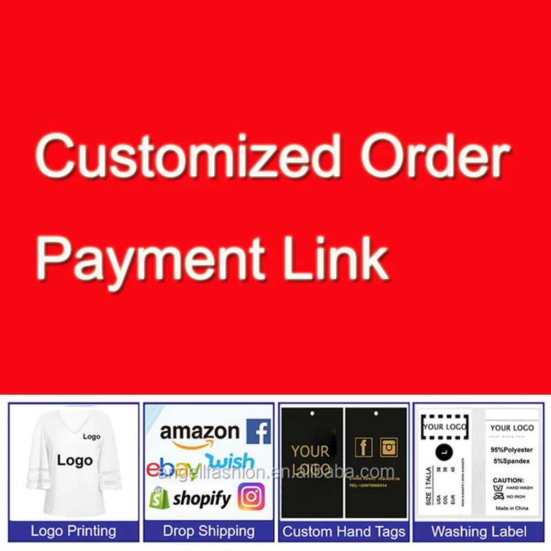 Payment link for customized order