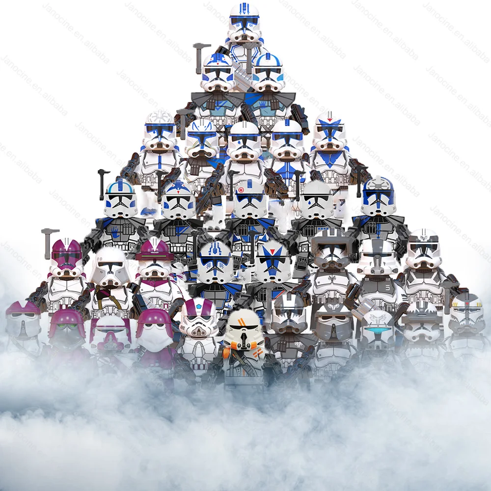 Cheap Star Plastic Building Blocks Toys Mini Wars Action Figures Clone Trooper Droids AT-RT Bricks Set Gift Juguete For Kids