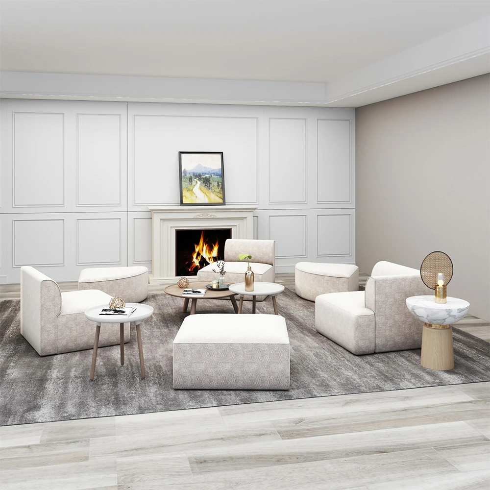 Saien Customize L-Shape sofa set furniture living room Sectional Sofa Modern Velvet Fabric Cover design corner sofa lounge furni