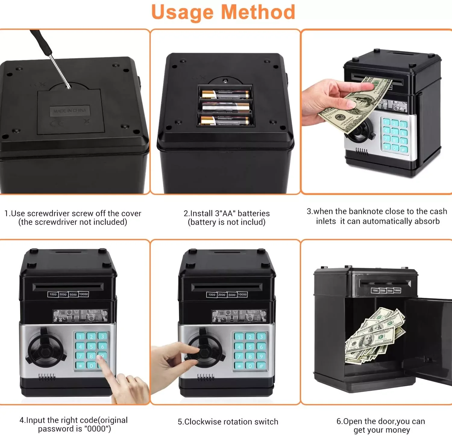 Factory Hot Sales Piggy Bank Piggy Banks Safe Piggy Bank Metal