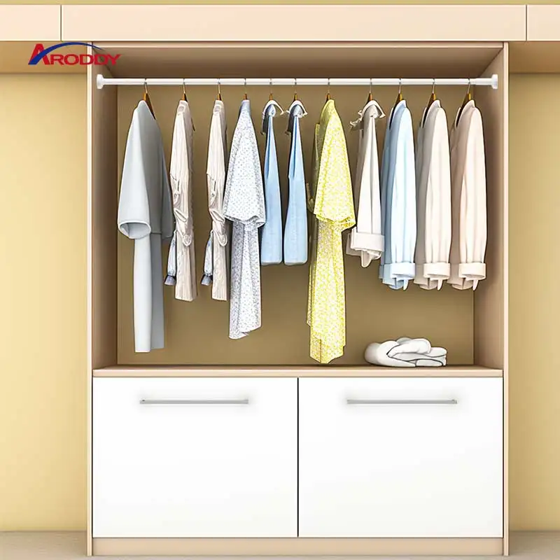 YIJIALE Best Price Window Curtain Rod Metal Iron Fashion Home Hardware Curtain Rod Sets Extendable Metal Curtain Pole