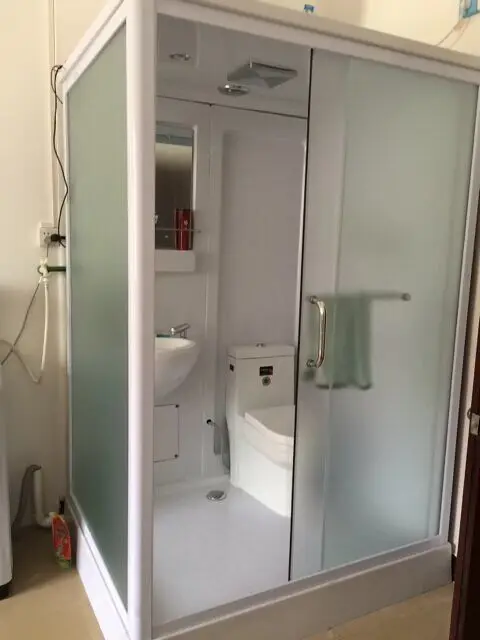 Indoor toilet,  movable integral bathroom
