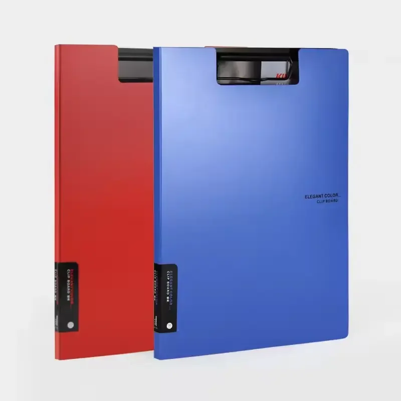 Hot Sale Office Accessories A4 Nursing Clip File Plastic A4 File Box Clipboard with Storage File Box Organizer Folder