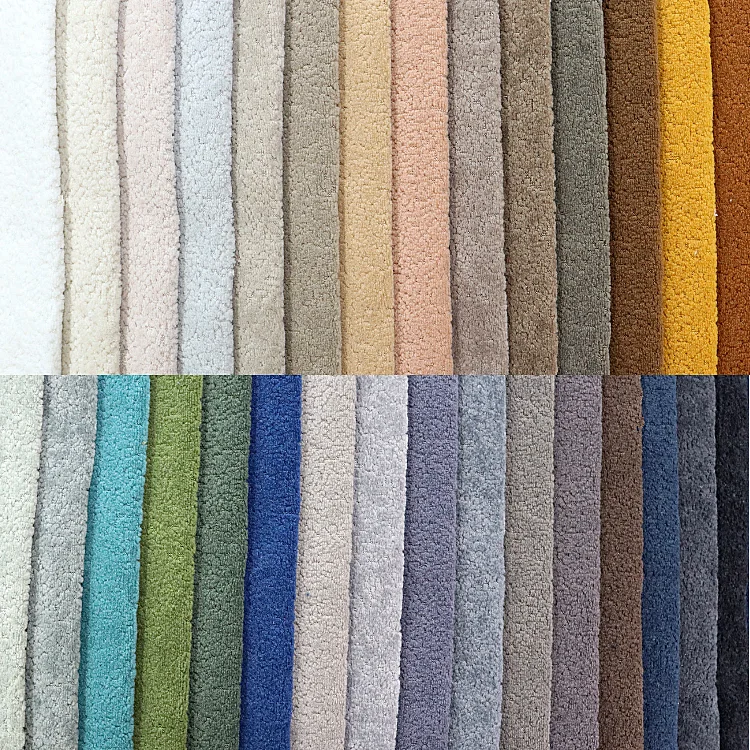 High quality 100%polyester price per meter velvet upholstery chenille fabric for sofa cover