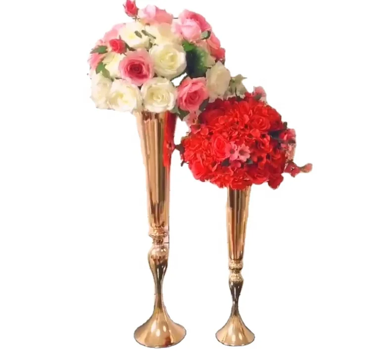 Wholesale gold mental  Decorative White Ostrich Feathers For Wedding Centerpieces 3344