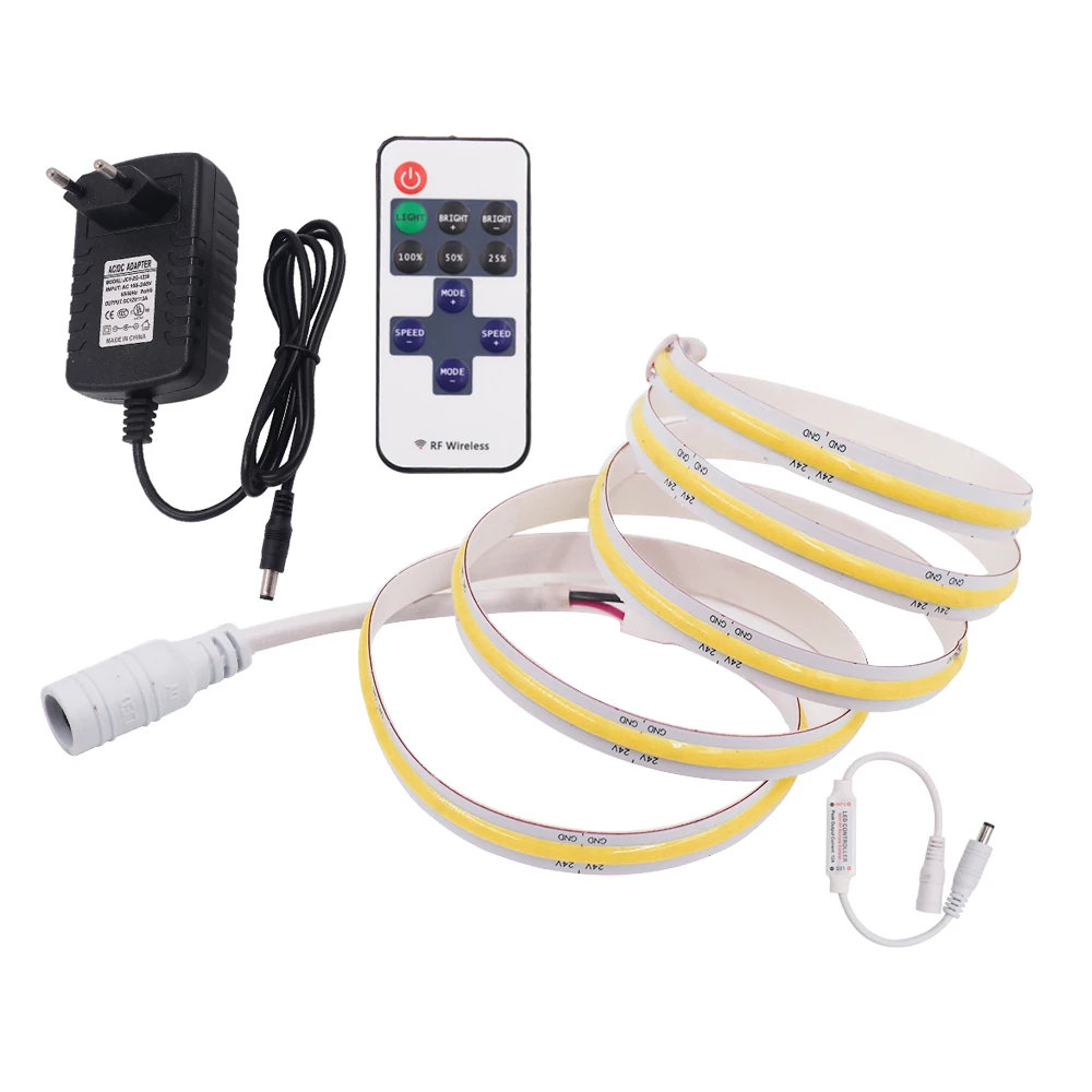 Led Light Strip12V 24V 5M Outdoor Flexible 2835 5050 SMD RGB Waterproof Led Strip Lights