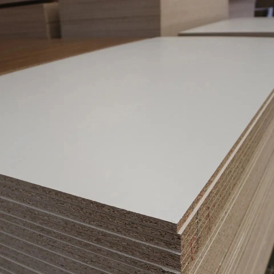 OEM Color Wood Grain 4*8 Waterproof Chipboard Melamine Single-layer Structure Boards 1220x2440mm Particle Board Flakeboards