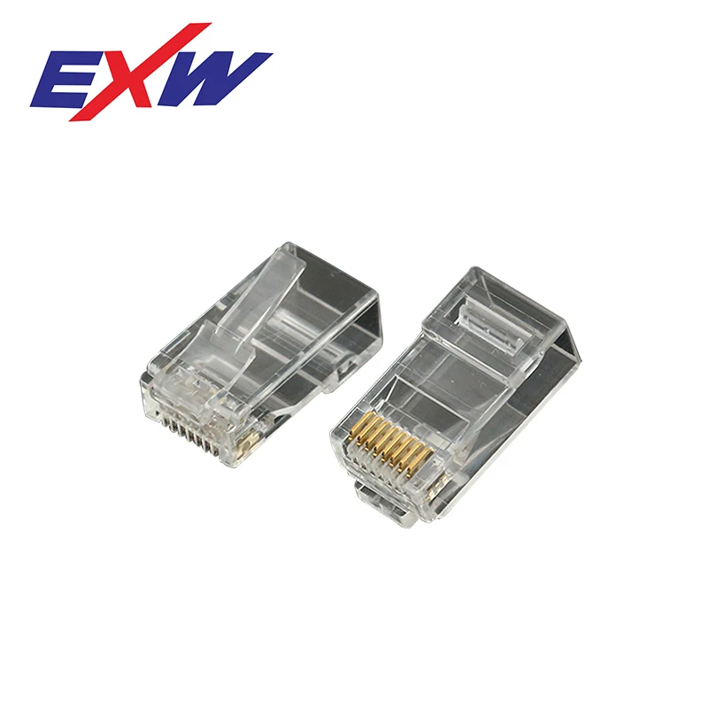  EXW высококачественный Cat5E RJ45 разъем штекер неэкранированный