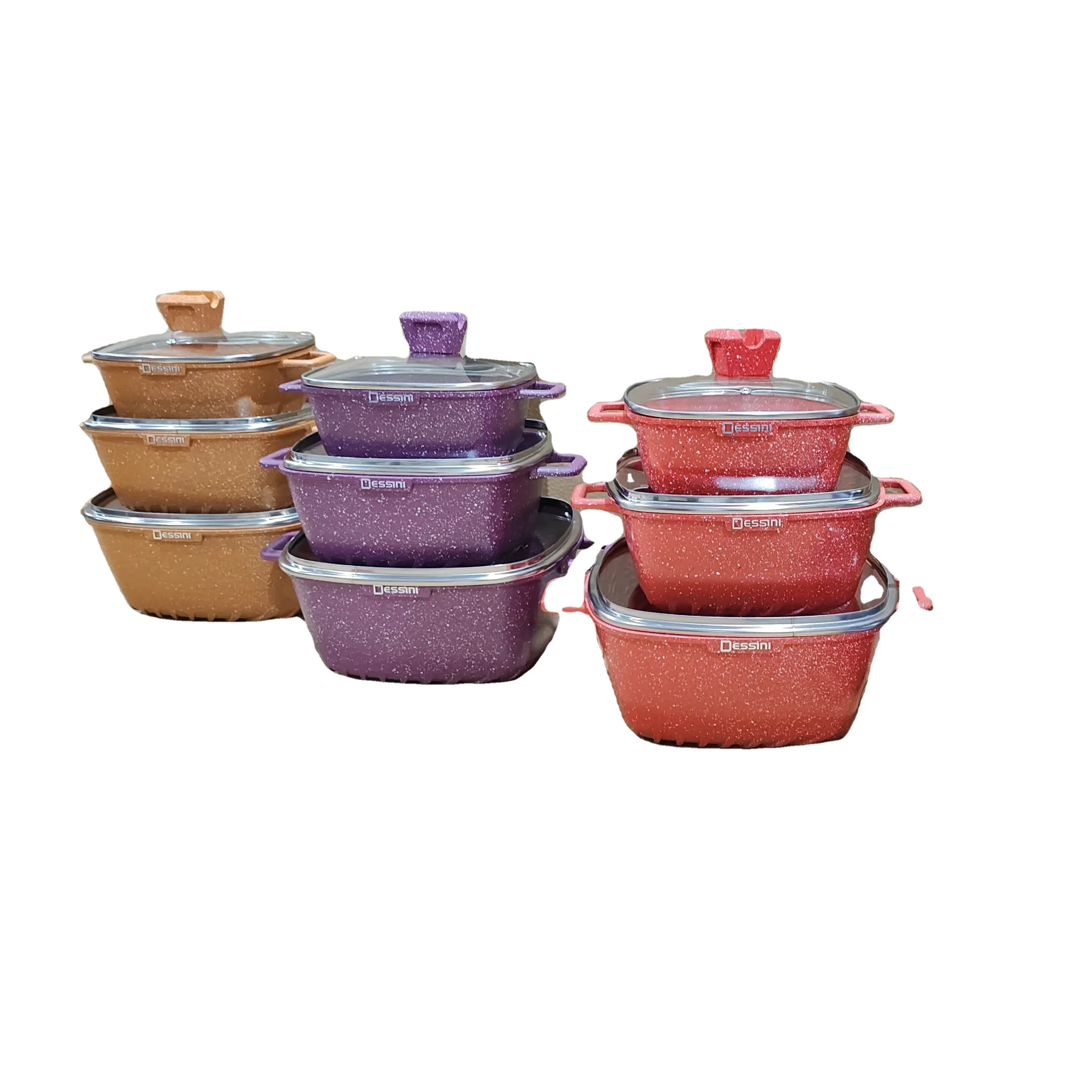 Household 6pcs Panelas 20cm 24cm28cm Cookware Set Kitchen Storage Cookware Set Stainless Steel