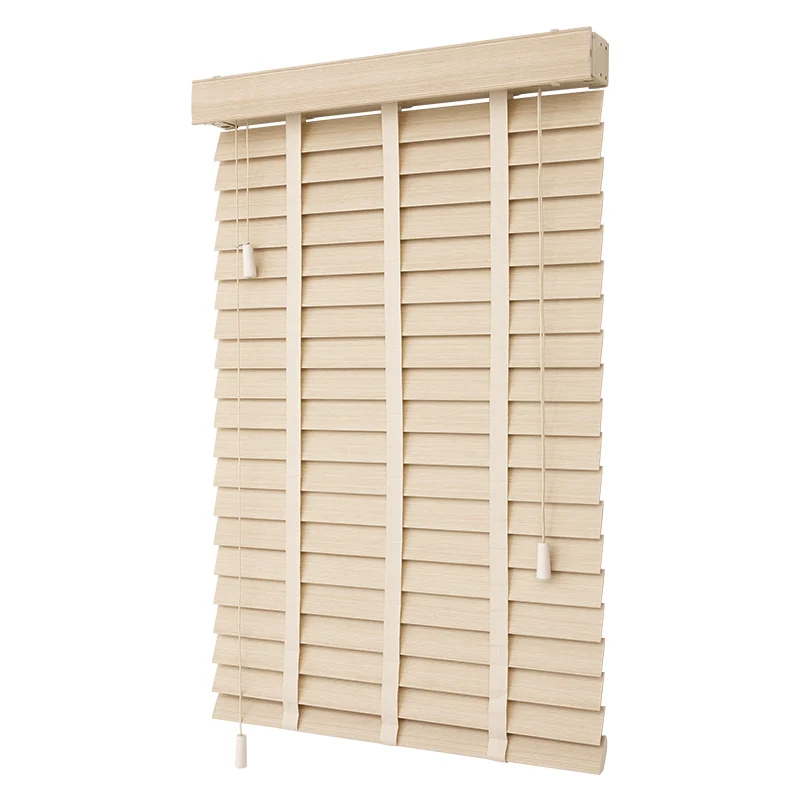 Wooden Venetian Blinds 35 mm Slat Customized Size Block the Light Real Basswood Window Shutter For Home Decoration