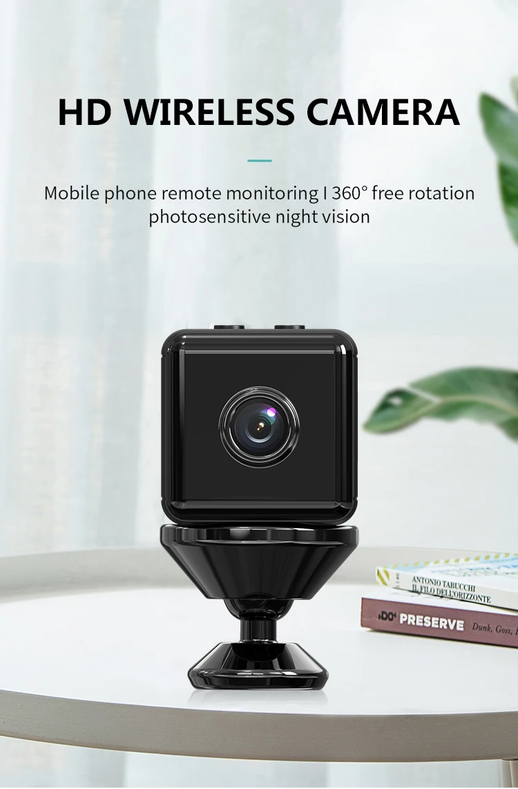 Новинка HD 1080P X6D wifi шпионская камера ночного видения мини ip-камера для домашней безопасности
