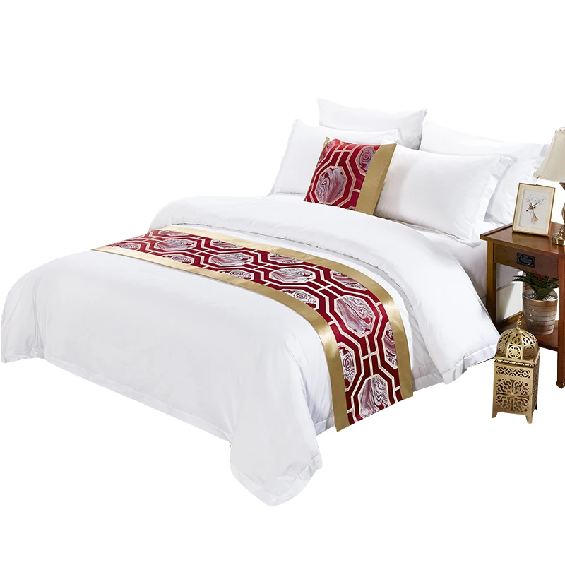 Однотонный белый комплект постельного белья из 100% хлопка