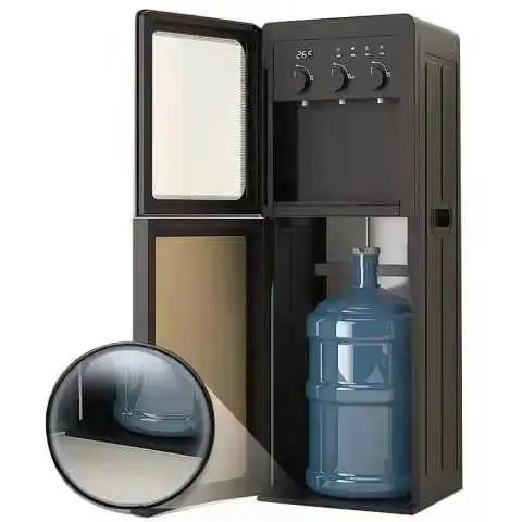 Floor standing three temperature bottom loading RO system water dispenser for sale