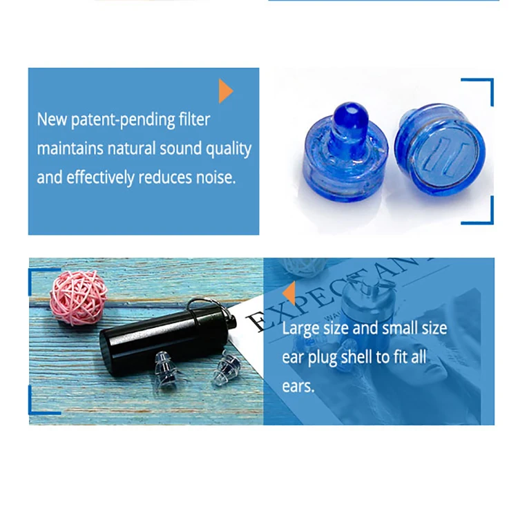 Professional High-Fidelity Silicone Music Earplugs Can Be Customized L Exclusive Logo For Concert