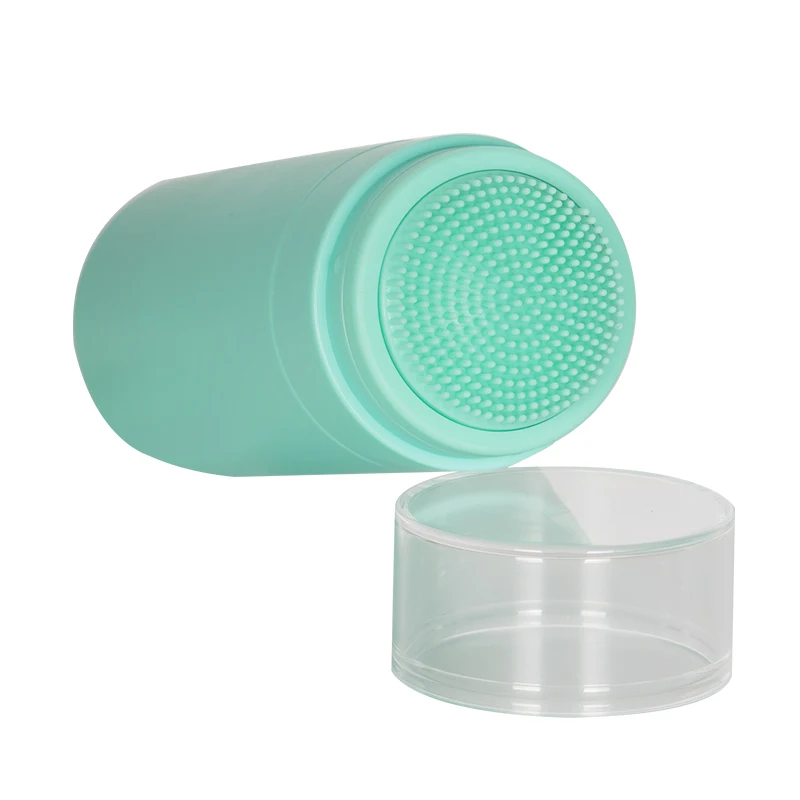 Free sample Color 150ml 5oz Silicone Brush Face Wash Cleansing Massage Bottle Useful Facial Foam Pump Bottle