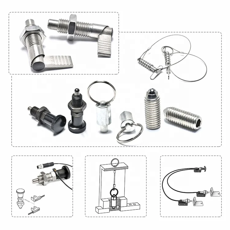 Indexing Plunger M10 Wholesale High Quality Hex Head L Handle Turn Locking Indexing Screw Plunger