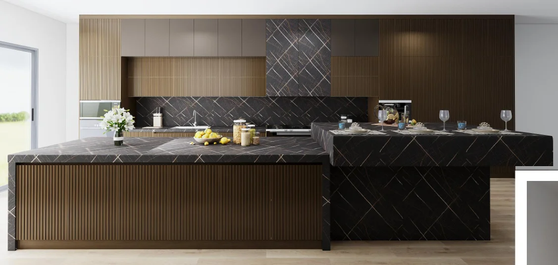CBMmart European Modern Luxury Kitchen Cabinets Design Made China Kitchen Furniture Islands Whole House Custom Kitchen
