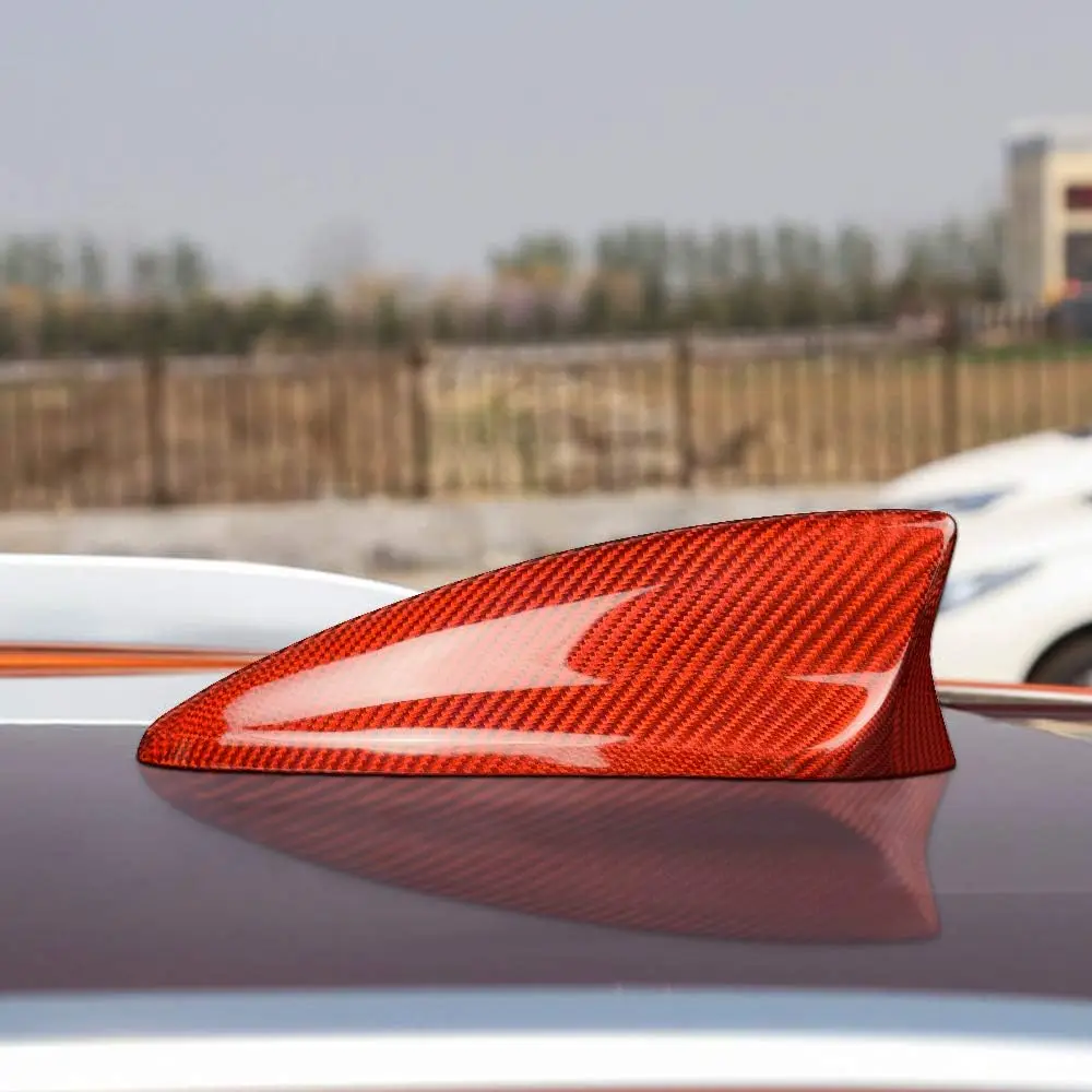 Аксессуары из натурального углеродного волокна для Cadillac XT4 XT5 XT6 CT4 Camaro Shark Fin Крышка антенны радиосигнала