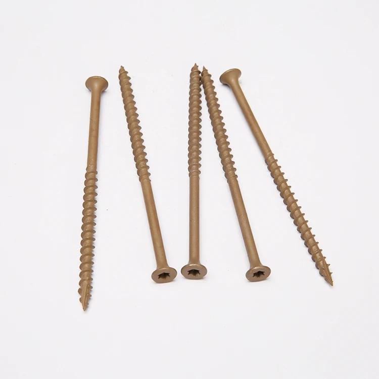 Dacromet Coated Carbon Steel Star Drive Bugle Head Type 17 composite Wood Deck Screws