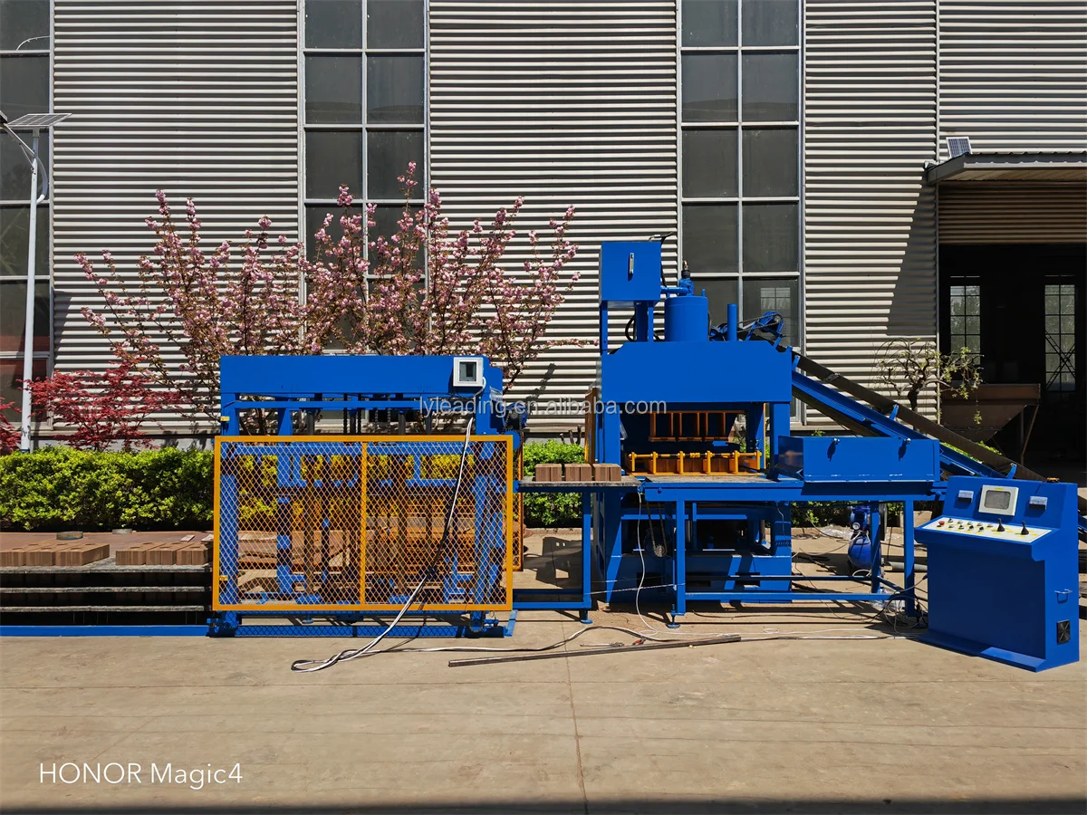 Automatic stacker HY10-10s Hydraulic Compressed Earth Mud Clay Eco Adobe Interlocking Interlock Block Brick Making Machine