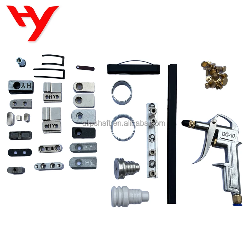 Zamak end-clamp for key-rows mounted on expanding air shafts