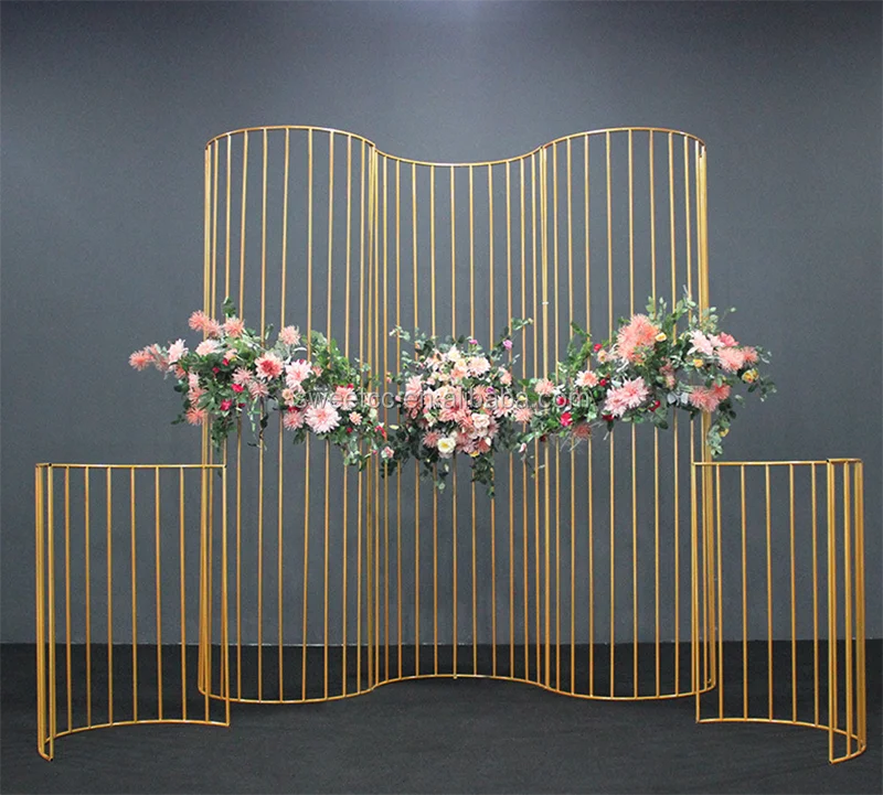 Godd качественное свадебное украшение для сцены Свадебный металлический фон арка продажи