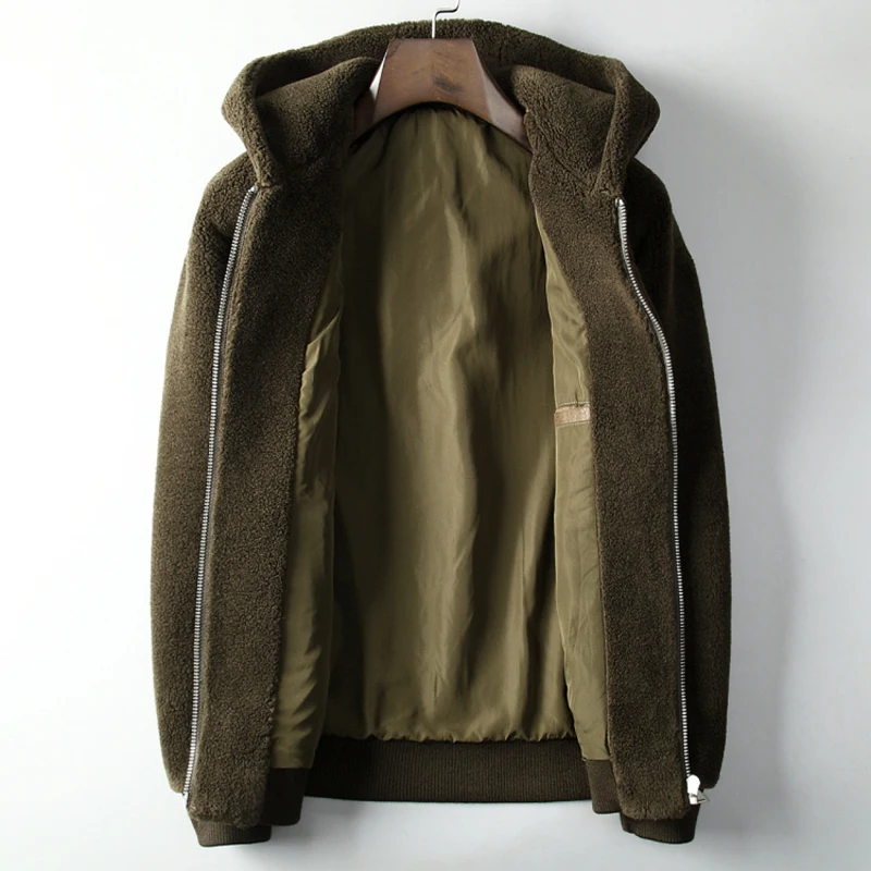 High Quality Warm Breathable Hooded Zipper Winter Clothes Coat Outdoor Windproof Fleece Jacket