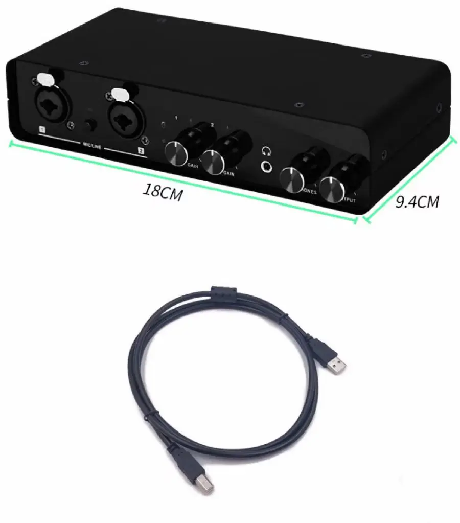 Usb Multi External Pc Computer Sound cards audio interface recording for music studio equipment live streaming professional